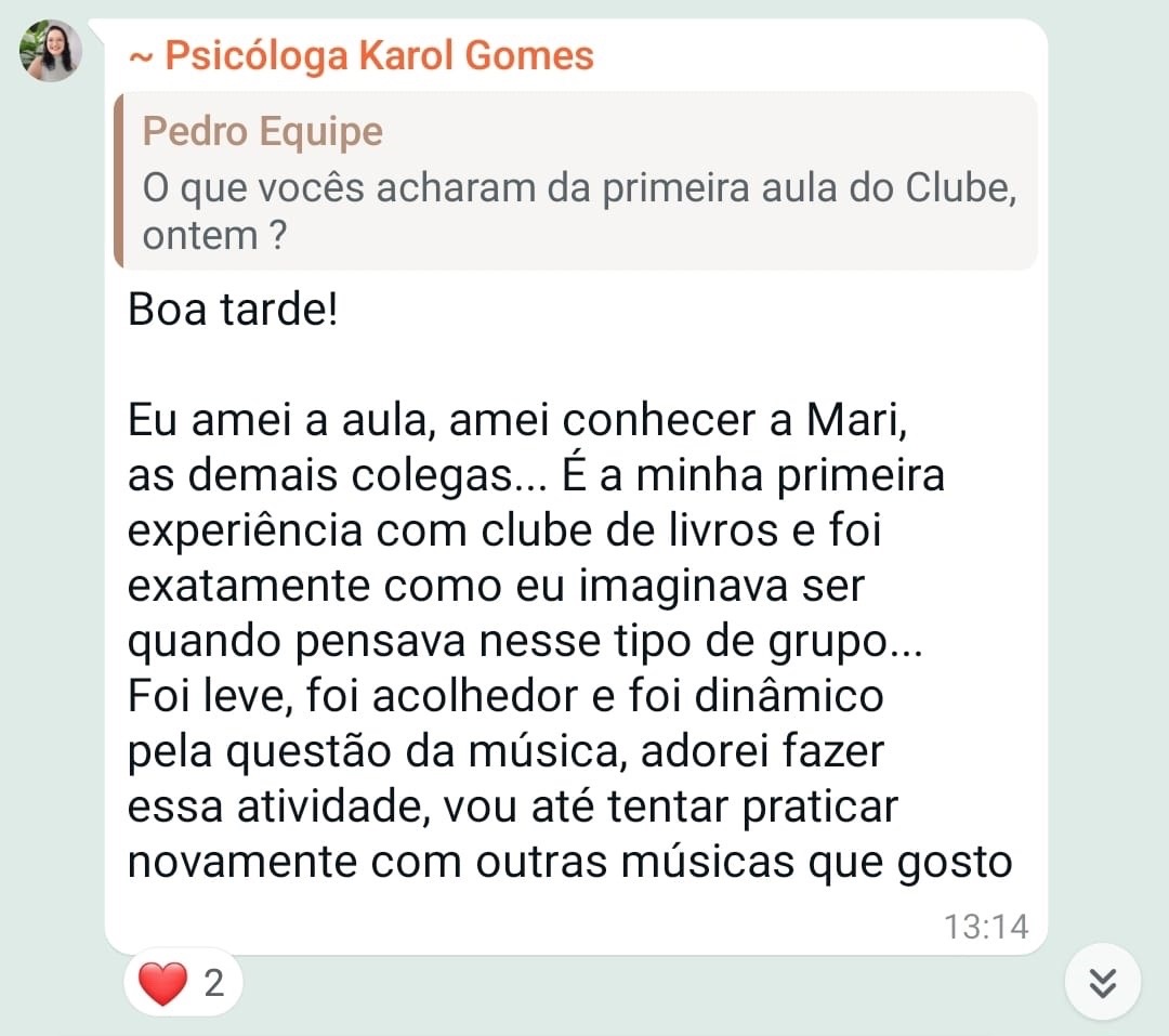 Avaliação sobre metodologia e aprofundamento literário